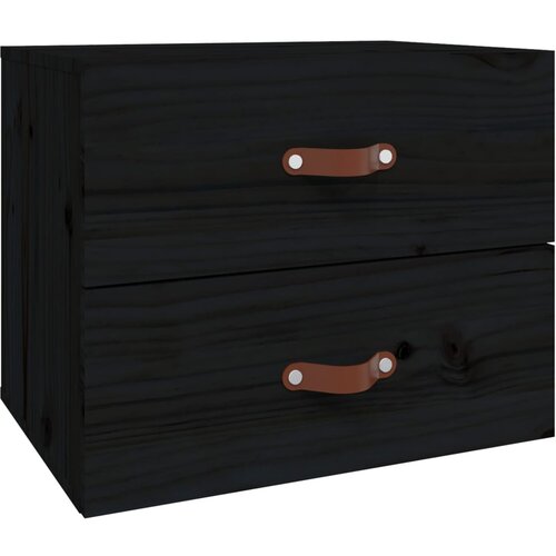 Maison Chic Stenska Nočna omarica - Nočna miza črna 50x36x40 cm, (21686868) Slike