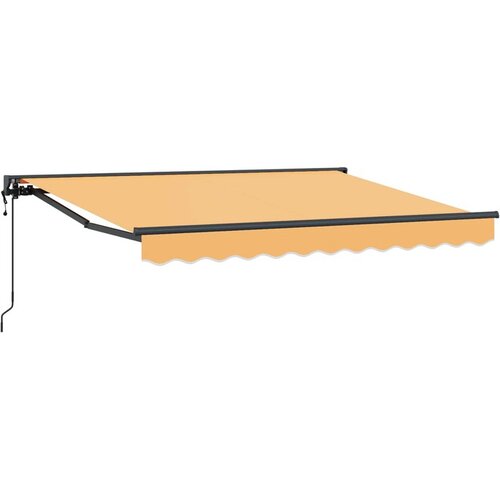VidaXL Povlačiva tenda Pijesak 3 5 x 2 5 m Poliester i aluminij - Pje&amp;scaron;čana (okvir u antracitnoj boji) 3 5 x 2 5 m Električna Slike