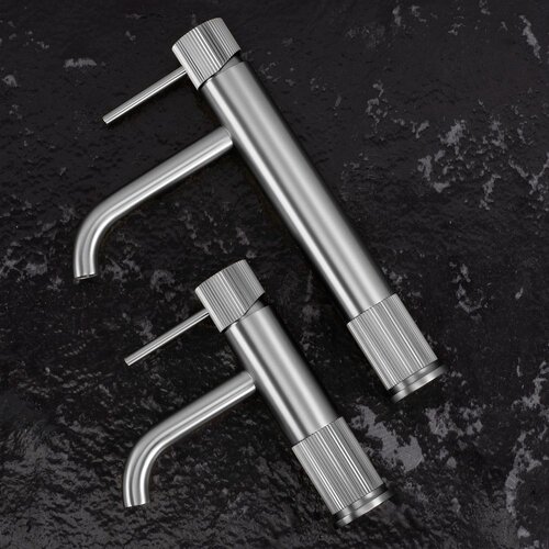 REA Bath Kopalni&amp;scaron;ki me&amp;scaron;alnik Lungo Stripe Brush Nickel Low Slike