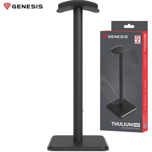 Genesis Stojalo za slu&scaron;alke THULIUM 100, protizdrsna podlaga, kovina, 245x100x100mm, črno (Onyx Black), (5000328474) Cene