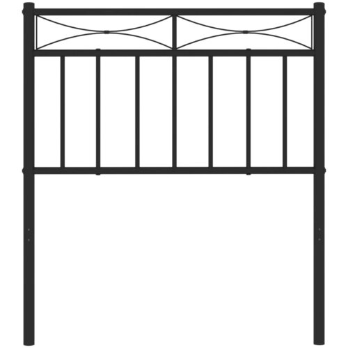  Metalno uzglavlje za krevet crno 75 cm Slike