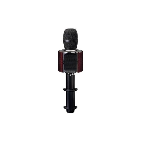Lenco Lenco, Mikrofon za karaoke Bluetooth z zvočnikom in glasbenimi svetlobnimi učinki, Črna, (5000232159) Cene