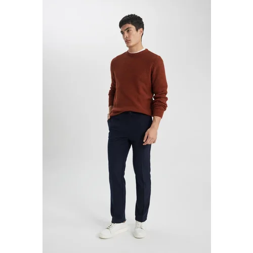 Defacto Jogger Straight Leg Wool Look Trousers