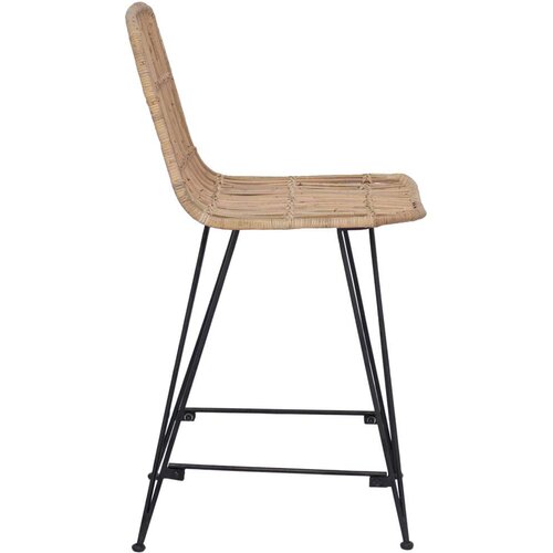 Barska Barski stol 2 pcs Naravna 44 x 54 x 96 cm Rattan in jeklo, (5000297060) Cene