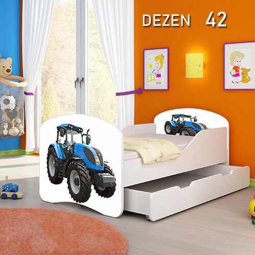 Olimp Sport dečiji krevet drveni 140x70cm sa fiokom i gratis dušek 45 dezena Cene