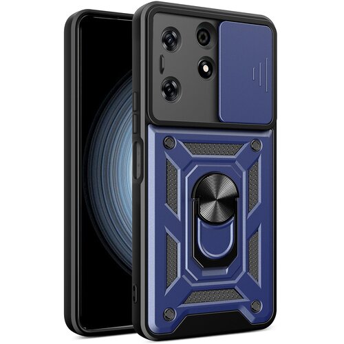 INORCO Za Tecno Spark 10 Pro PC+TPU telefonska torbica proti praskam, drsna za&amp;scaron;čita leč, pokrov na stojalu, (22036584) Slike