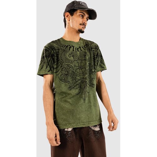 Affliction Alpha Strike T-shirt military green heavy lava Cene