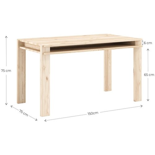 Karup Design Jedilna miza iz masivnega bora 75x150 cm Tuck &amp;ndash; Slike