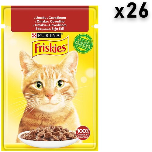Friskies sos za mačke, govedina, 26x85g Slike