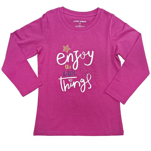 Lucky Kiddo majica DR LK-KGT LS 2_24 023712 Ž ljubičasta 122 Slike