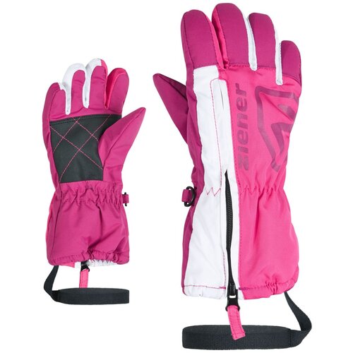 Ziener ski rokavice 5 prstov LEO MINIS glove F roza 110 Cene