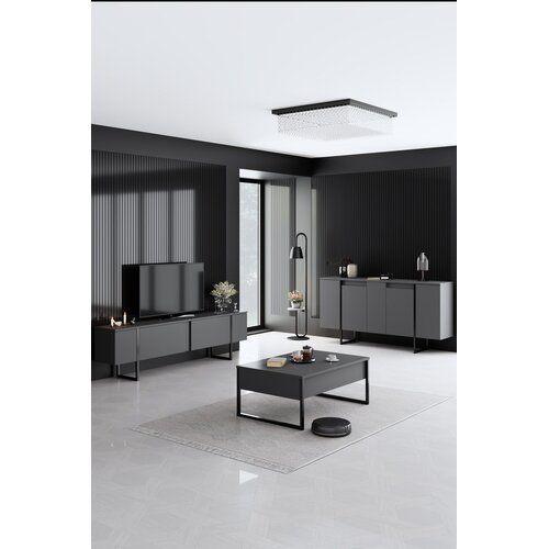 Hanah home Luxe set namje&scaron;taja za dnevni boravak, crni Cijene
