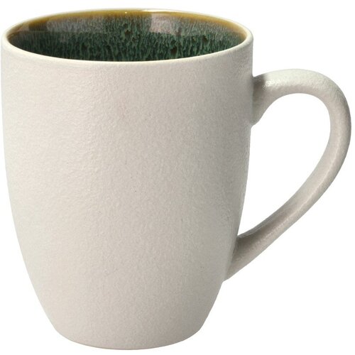 Bitz Bijela/zelena keramička šalica 300 ml White/Green – Cijene