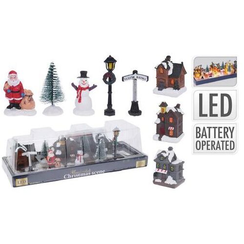  BOŽIĆNO SELO SA LED RASVJETOM SET 10/1 Cijene