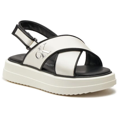 Calvin Klein Jeans Sandali Platform Sandal V3A2-80831-1688 M Bela