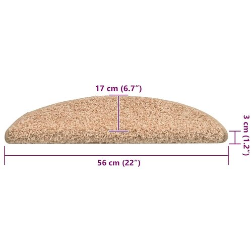  Prostirke za stepenice 30 kom 56x17x3 cm zlatne poluokrugle - Zlatno 56 x 17 x 3 cm 30 Zlatno Slike