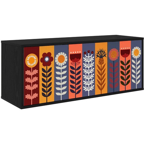  ormar za montažu na zid ESSEN 102 x 33 x 40 cm Crni hrast Cene