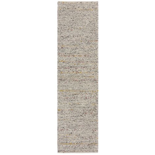 Flair Rugs Kremno bel ročno tkan tekač iz mešanice volne 60x230 cm Minerals – Cene