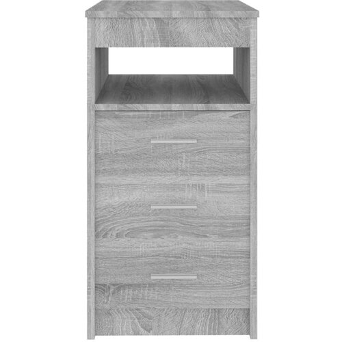VidaXL Omarica s predali siva sonoma 40x50x76 cm konstruiran les Slike