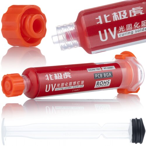 Rosfix soldermask rdeča 10ML s potisnikom, (21746467) Cene