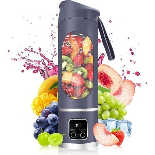 Home & Marker Prenosni blender za smoothie 450 ml, 8 rezil, USB polnjenje 1300 mAh, 3 hitrosti, brezžični mini me&scaron;alnik | BLENDGO, (5000265854) Cene