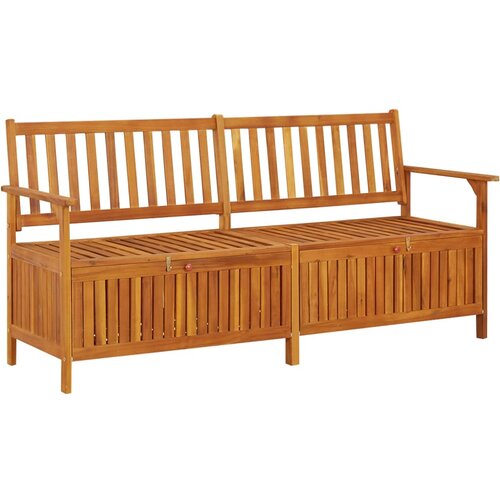 VidaXL Klupa za pohranu 170 cm od masivnog bagremovog drva Slike