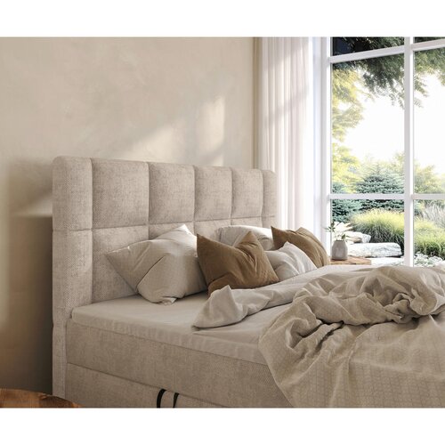 Boxxx POSTELJA Z VZMETNICO 180 cm x 200 cm , tekstil bež Slike