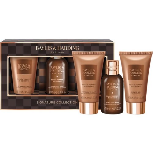Baylis & Harding Black Pepper & Ginseng poklon set za lice, tijelo i kosu za muškarce Mini Cene