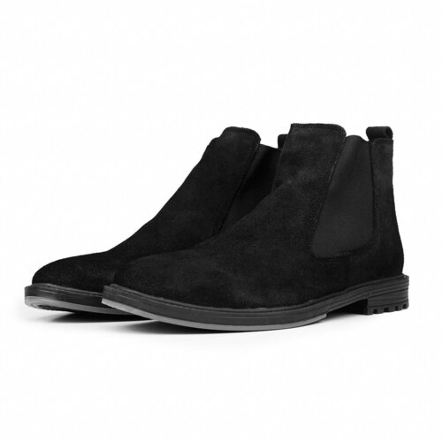 Ducavelli York Genuine Leather and Suede Anti-Slip Sole Chelsea Casual Boots. Slike