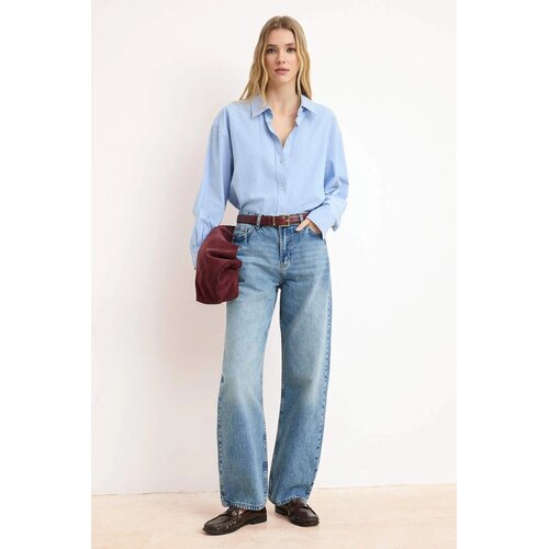 TRENDYOLMILLA ženske pantalone Twoss26Je00141, plava Cene