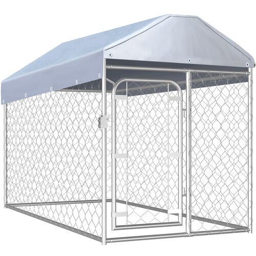  Vanjski kavez za pse s krovom 200 x 100 x 125 cm Cijene