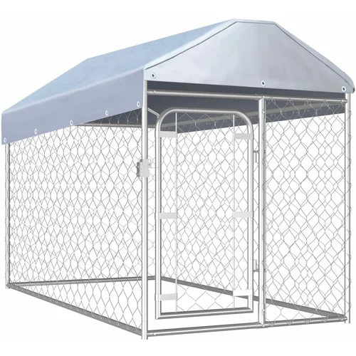  vanjski kavez za pse s krovom 200 x 100 x 125 cm