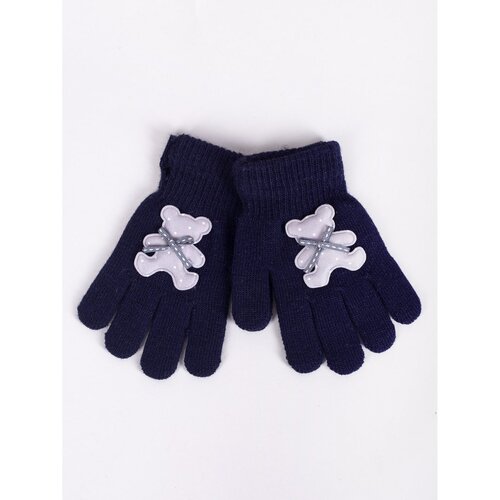 Yoclub Kids's Gloves RED-0235G-AA5B-001 Navy Blue Slike