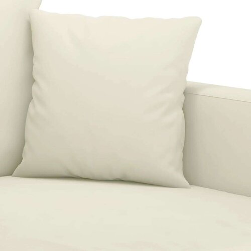 VidaXL 4-dijelni set sofa s jastucima krem bar&amp;scaron;unasti Slike
