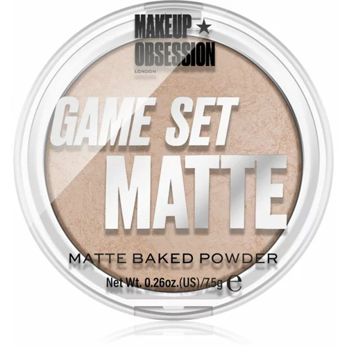Makeup Obsession Game Set Matte zapečen matirajoči puder odtenek Navagio 7.5 g