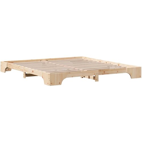 VidaXL Konstrukcija postelje Masivno borovo les 207 x 207 x 17 cm, (5000022959) Slike