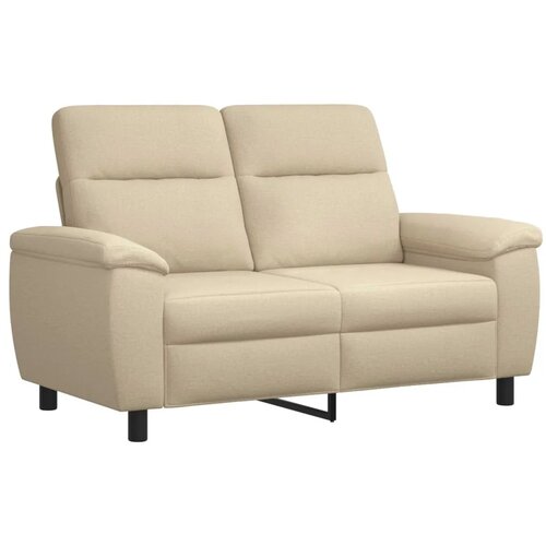  Set sofe 2 pcs Krem Tkanina - Krem 2-sjedalna (120 cm) + 3-sjedalna Slike