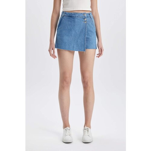 Defacto High Waist Jean Skort Slike