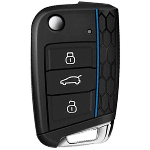 INF Silikonski ovitek za ključe, združljiv z VW Golf 7 - satjasta oblika Black, (5000152189) Cene