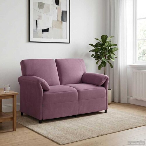 SOFA za dvije osobe Ljubičasta 138 x 83 x 95 cm Bar&scaron;un Cijene