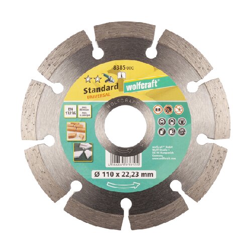 Wolfcraft dijamantski rezni disk standard universal - 110 mm Slike
