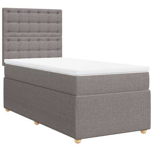 Maison Chic Box spring postelja - Vzmetna postelja z vzmetnico taupe 80x200 cm blago SL23937, (21879921) Cene