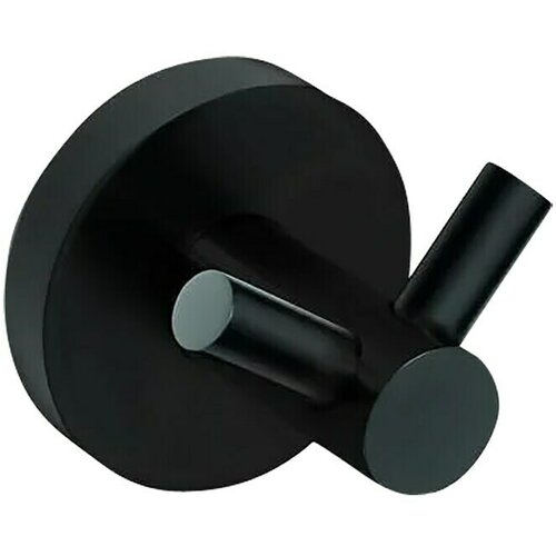  Kupaonska kukica za ručnik Dark (&amp;Scaron; x V: 5,5 x 5,5 cm, Crna, Mjed, Broj kuka: 2 Kom.) Slike