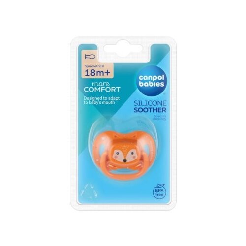 Canpol babies silikonska varalica 18m+ cute animals orange 34/926_ora ( 34/926_ora ) Slike