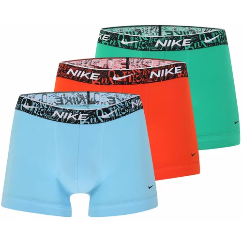 Nike Boksarice svetlo modra / zelena / rdeča / bela