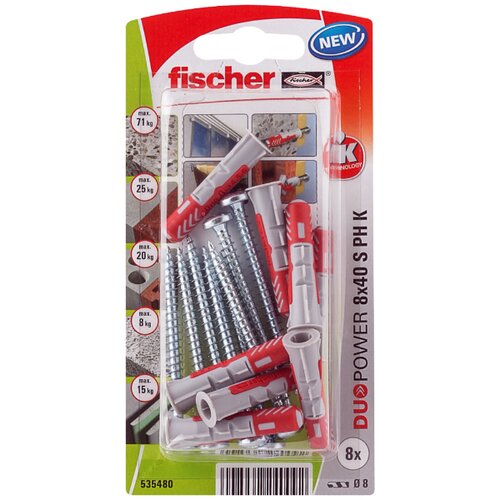 Fischer DuoPower 8 x 40 S PH K NV tipl 40 mm 535480 1 Set Cijene
