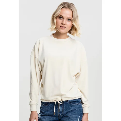 Urban Classics Women's Oversized Velvet Crew Sand