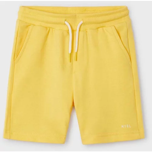 Mayoral Otroške kratke hlače rumena barva