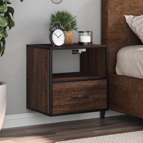 vidaXL Zidni noćni ormarić smeđi hrast 40x31x39,5 cm Cijene