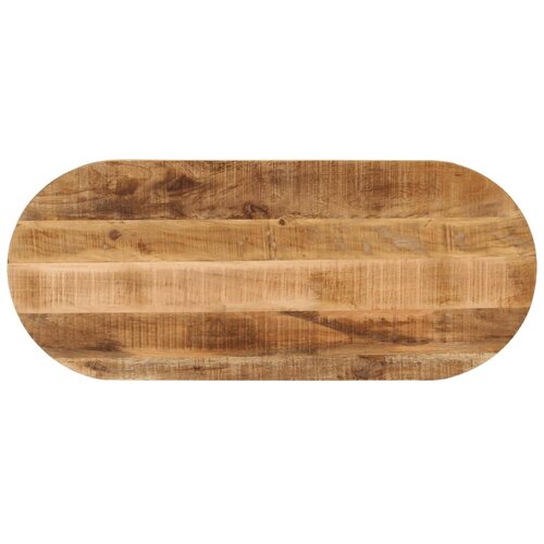 vidaXL Stolna ploča 100x40x2 5 cm ovalna od masivnog grubog drva manga Cijene